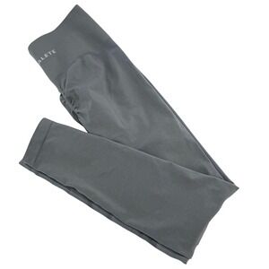 Alphalete Seamless High Waisted Ruched Leggings Grey Women's Size Medium